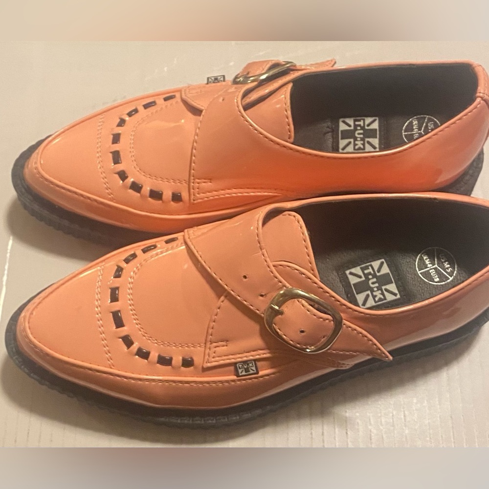 Tuk T.U.K. Pink patent leather creepers new Mens 5 EU38 women 7.5 new
